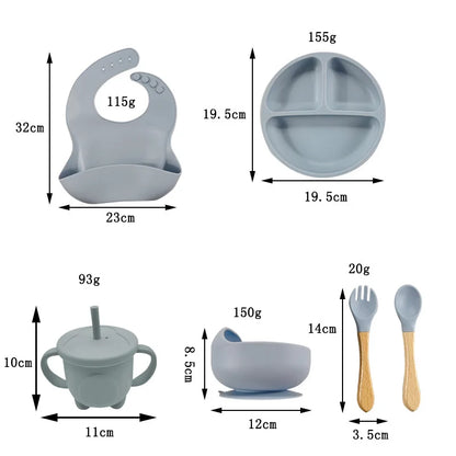 Baby Silicone Feeding Set