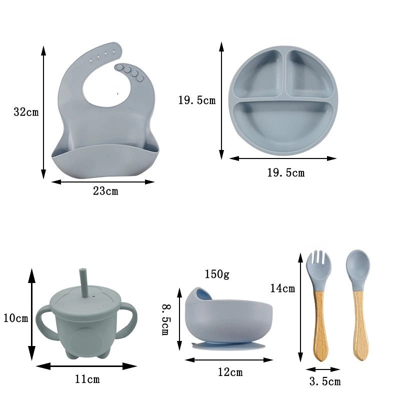 Baby Silicone Feeding Set