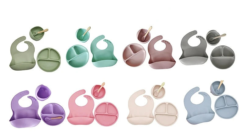 Baby Silicone Feeding Set